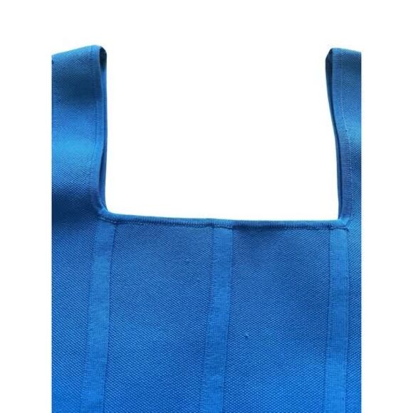 Zara Vibrant Blue Sleeveless Cropped Top Blouse SM - Picture 5 of 8